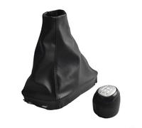 Pomello 5/6 Marce con Ghetta Per Saab 9-3 2003-2012 Nero Argento | Materiale ABS per robusto Dimensioni 15x10x3 cm Design elegante nero e argento Migliora la risposta di guida