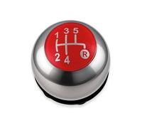 Pomello 5 Marce Lucido Lente Rossa Compatibile con Fiat 500 e 500C 2007-2018