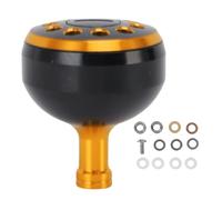 Pomello a manovella per mulinelli da pesca, manico ergonomico in lega di alluminio, antiscivolo, accessori per ruote Baitcasting (SAD), pesca in mare (oro nero)