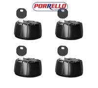 POMELLO ANTIFURTO PER BICI E PORTABICI GANCIO DA TRAINO 4 PEZZI PERUZZO 365/4