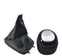 Pomello Cambiamento Auto Per SAAB 93 9-3 Per SS 2003-2012 Pomello Cambio Con Cuffia Pelle Collare Custodia 5/6 Velocità Manopola Cambio(6 Speed Set)