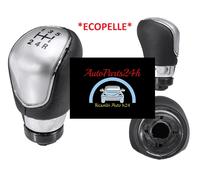 Pomello Cambio 5 Marce Per Ford Fiesta B-Max Impugnatura Leva Argento Ecopelle