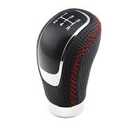 Pomello Cambio 5 Velocità Manuale Auto Gear Shift Knob Shifter Stick Leva Cucitura Manopola For Manuali Automatiche(Black Red)