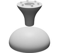 Pomello Cambio 50mm Diametro Ricambio Selettore Personalizzato Stampato 3D