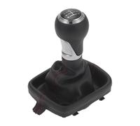 Pomello cambio 6 marce con copertura per Audi A3 8P ecopelle cromato rosso nero
