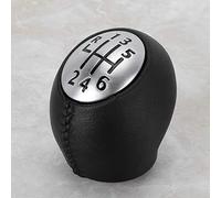 Pomello Cambio 6 Marce Renault 328650005R in ABS Argento | Leva cambio manuale in plastica ABS resistente, design ergonomico, finitura metallica lucida, ricambio aftermarket per auto,