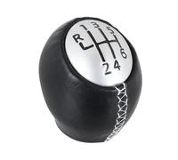 Pomello cambio 6 marce Renault pelle nero/arg