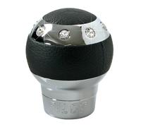 Pomello cambio alluminio pelle e strass GTX