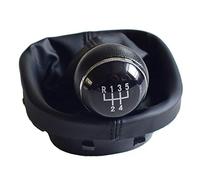 Pomello Cambio Auto 5/6 Speed Manuale manuale Gear Shift Knob Lever Shifter Fit Uso for Volkswagen Adatta for uso for Vw Caddy 2 II MK2 Adatta for Touran 2004-2009 con avvio di ghette in pelle Pomel