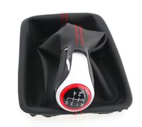 Pomello Cambio Auto Compatibile con Seat Per Leon 5 Porte 2012-2020 Pomello Del Cambio 5/6 Velocità Cuffia Leva MT Copertura Cuffia