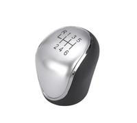 Pomello Cambio Auto Per Ford Per C-Max Mk2 Mk3 Per Grand Per C-Max Per Galaxy Per Kuga Pomello Cambio In Pelle A 5/6 Marce Custom Headball 1798600 Manopola Cambio Auto(Silver 6 Speed)