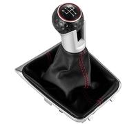 Pomello Cambio Auto Per Golf 7 MK7 Per GTI Per GTD 2013-2018 Pomello Del Cambio Per Auto Con Guida A Sinistra A 5/6 Velocità Con Cuffia In Pelle Auto Pomello Della Leva(B 5 Speed)