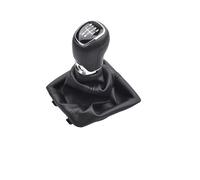 Pomello Cambio Auto Per Skoda Per Octavia A7 MK3 2014-2019 Pomello Del Cambio Leva Del Cambio Cuffia In Pelle Copri Cuffia Collare Auto Pomello Della Leva(5 Speed)