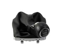 Pomello Cambio Auto Pomello Cambio Manuale 5/6 Marce ABS PU Per Opel Per Astra III H 1.6 2004-2010 Per Vauxhall Leva Cambio(6 Speed Black Line)