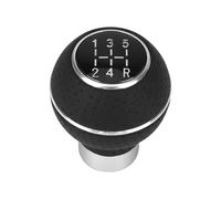 Pomello Cambio Auto Pomello Cambio Universale A 5 Velocità In Pelle Alluminio Per Auto, Per Leva Del Cambio Per M8, M10, M11, M12, Pomello Cambio, Testa Cambio Manopola Cambio Auto(Silver)