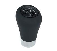 Pomello cambio compatibile con BMW e36 e46 e90 e91 e92 e93 e39 e60 e61 Serie 3 5 - short shift - 6 Marce - nero - pelle e simil pelle - leva cambio manuale - (A276-11)