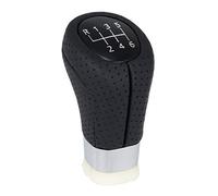 Pomello cambio compatibile con BMW e81 e82 e87 e88 e90 e91 e92 e93 e83 e84 Serie 1 3 X1 X3 - short shift - 6 Marce - nero - perforato - pelle e simil pelle - leva cambio manuale - (A276-13)
