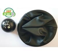 POMELLO CAMBIO COMPLETO CON CUFFIA + GHIERA CORNICE CROMATA FIAT 500 DAL 2007