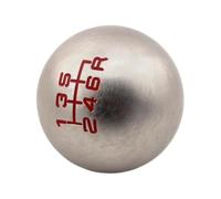 Pomello Cambio Leva Del Cambio Per Fit Per Civic City FD2 FN2 Miglioramento | Alluminio/Pelle,Argento/nero/rosso/giallo/blu,Durabilità Tutte Stagioni(Silver 6speed)