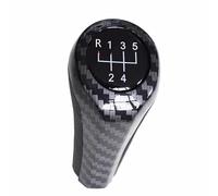 Pomello Cambio,Manopola Cambio Gear Shift Knob Uso Adatto Per BMW 1 3 5 6 Serie E46 E53 E60 E61 E63 E65 E81 E82 E83 E87 E90 E91 E92 X1 X3 X5 Fibra Di Carbonio Matte Cromato(Carbon Line 5Speed)