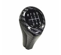 Pomello Cambio,Manopola Cambio Gear Shift Knob Uso Adatto Per BMW 1 3 5 6 Serie E46 E53 E60 E61 E63 E65 E81 E82 E83 E87 E90 E91 E92 X1 X3 X5 Fibra Di Carbonio Matte Cromato(Carbon Line 6Speed)