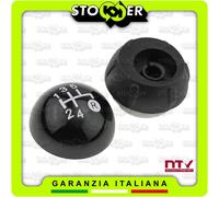 Pomello Cambio Manuale 5 Marce + Retro Impugnatura Leva FIAT 500 312 Nero Lucido