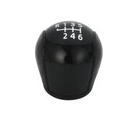 Pomello Cambio Pelle PU Adatto Per Ford Per Transit Van MK7 2006 2007 2008 2009 2010 2011 2012 2013 Colore Nero Argento Pomello Del Cambio Manuale A 5/6 Velocità Pomello Del Cambio Manopola(Black 6 sp
