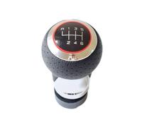 Pomello Cambio Per A4 S4 B8 8K Per A5 8T Per Q5 8R S Per Line 2007-2015 Pomello Cambio Manuale A 5 O 6 Marce Con Impugnatura A Penna Cuffia Leva Cambio(Chrome Red 6Speed)