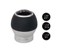 Pomello Special Hype diametro 34mm ecopelle nera alluminio cromato per vetture