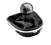 Pomello Cambio Per Seat Per Altea 2004-2012 Per Leon II 2005-2012 Per Toledo III 5 6 Velocità ABS Con Cuffia In Pelle Set Completo Pomello Del Cambio Leva Cambio Stick Shifter Head(6 Speed)