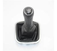 Pomello Cambio Per VW Per Polo 6R Per Berlina 2010 2011 2012 2013 2014 2015 2016 2017 Pomello Del Cambio A 5 Velocità Con Cuffia In Pelle Cromata Stick Shifter Head