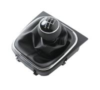Pomello Cambio Pomello Cambio Per Golf 5 6 Per Jetta Vestibilità Standard | A 5 velocità,Manuale,Nero,ABS,Vestibilità di Precisione,Specifico per Veicolo