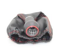 Pomello Cambio Pomello Del Cambio In Pelle A 5 Marce Per Lupo 6X1 Polo 6N 6N2 Dal 1995 Al 2002 Accessori Per Auto Tappo Copri Pomello(Red red)