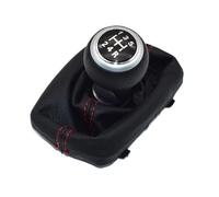 Pomello Cambio Pomello Del Cambio Manuale A 5 O 6 Marce Per A4 B6 B7 2000-2008 Con Copertura Antipolvere In Pelle. Tappo Copri Pomello(5 Speed-silver-01)