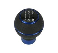 Pomello Cambio Pomello Del Cambio Per Universal 5 Speed Miglioramento | Universale,Nero/Rosso/Blu/Argento,Pelle/Alluminio,Vestibilità di Precisione(Blue)
