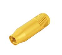 Pomello Cambio Pomello Del Cambio Universale In Alluminio Per Auto, Da 8,5 Cm, Con Leva Del Cambio Manuale Tappo Copri Pomello(Gold)