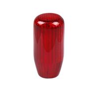 Pomello Cambio Pomello Del Cambio Universale In Fibra Di Carbonio Per Cambio Manuale Pomello Della Leva Del Cambio Pomello Con Maniglia A Forma Di Sfera Rotonda Tappo Copri Pomello(73MM red)
