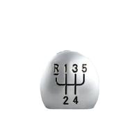 Pomello Cambio Pomello Leva Cambi Per Twingo Per Scenic Elegante | Bianco/argento/nero,ABS,Miglioramento Sportivo,Design Elegante,Aspetto Stilosos(Silver)