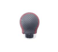 Pomello cambio SET Pelle nera liscia cucitura rossa SIMONI RACING art. SET/CR