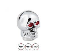 Pomello cambio "Skeletor" Teschio cromato occhi rossi SIMONI RACING art. SKE/X
