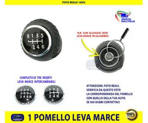 Pomello Cambio Specifico COMPATIBILE per FIAT Punto Evo Leva Marce Pomelli