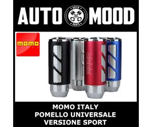 POMELLO CAMBIO UNIVERSALE MANUALE SPORT MOMO Gear Shift Knob Gearshift BLACK