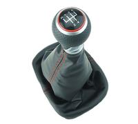 Pomello Commutazione Sacco Audi A3 8L 13 MM Anello 5 Marce Rosso Cromo Look