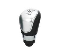 Pomello Compatibile Con Per Fiesta 2008 2009 2010 2011 2012 5/6 Velocità Pomello Del Cambio Manuale Cuffia Leva Cambio Testa Sferica(6-Speed Silver Knob)