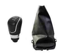 Pomello Compatibile Con Per Fiesta 2008 2009 2010 2011 2012 5/6 Velocità Pomello Del Cambio Manuale Cuffia Leva Cambio Testa Sferica(6 Speed Black)