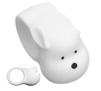 Pomello da parete per porta, a forma di orso, in silicone, assorbe gli urti, per cameretta dei bambini, cucina, soggiorno