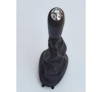 Pomello Del Cambio 5 + R Con Gaiter E Base Nera Per Renault Clio MK2 2001/04