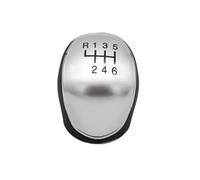 Pomello Del Cambio A 5/6 Velocità Per Mondeo 4 Mk4 Per Focus S-Max C-Max Kuga Galaxy Leva Del Cambio In Pelle Accessorio Per Auto Ricambi auto(Silver 6 speed)