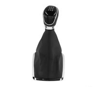 Pomello del cambio a 5 marce con ghetta copertura per bagagliaio per Ford Focus MK2 C-Max 2006-2011, pomello per leva del cambio manuale in pelle PU, nero, ricambio per guida a sinistra