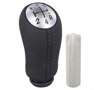 Pomello del cambio a 5 marce per veicoli Renault, tra cui Clio III, Megane II, Laguna 2003 2009, finitura ergonomica in pelle (linea nera)